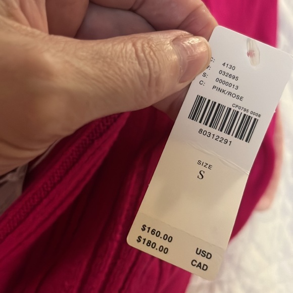 Anthropologie Pink/Rose Sweat Dress Size Small NWT - Picture 9 of 10